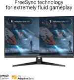 ASUS TUF Gaming Series 5 32” 1080P Curved Monitor (VG32VQM5AZ) - Full HD, 1500R, 240Hz, 0.5ms, Extreme Low Motion Blur Sync, FreeSync Premium, 120% sRGB, DisplayWidget, 3 yr Warranty - Image 5