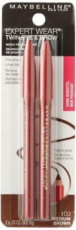 Maybelline Expert Eyes Twin Brow & Eye Pencils, Medium Brown [103], 0.06 oz (Pack of 2) - Image 3