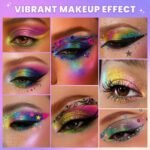 UCANBE Multichrome Chameleon Eyeshadow Makeup Palette, 4 Colors Holographic Metallic Glitter Eye Shadow Pallet, High Pigmented Creamy Duo Chrome Multidimensional Eye Make Up Kit - Image 5