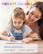 NewFamily Dustless Chalk for Kids, Colored Sidewalk Chalk With Holder,Non-Toxic Washable Toddlers Chalks Drawing Writing for Outdoor Art Play,Blackboard(12 Pcs) - Image 3