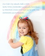 NewFamily Dustless Chalk for Kids, Colored Sidewalk Chalk With Holder,Non-Toxic Washable Toddlers Chalks Drawing Writing for Outdoor Art Play,Blackboard(12 Pcs) - Image 7