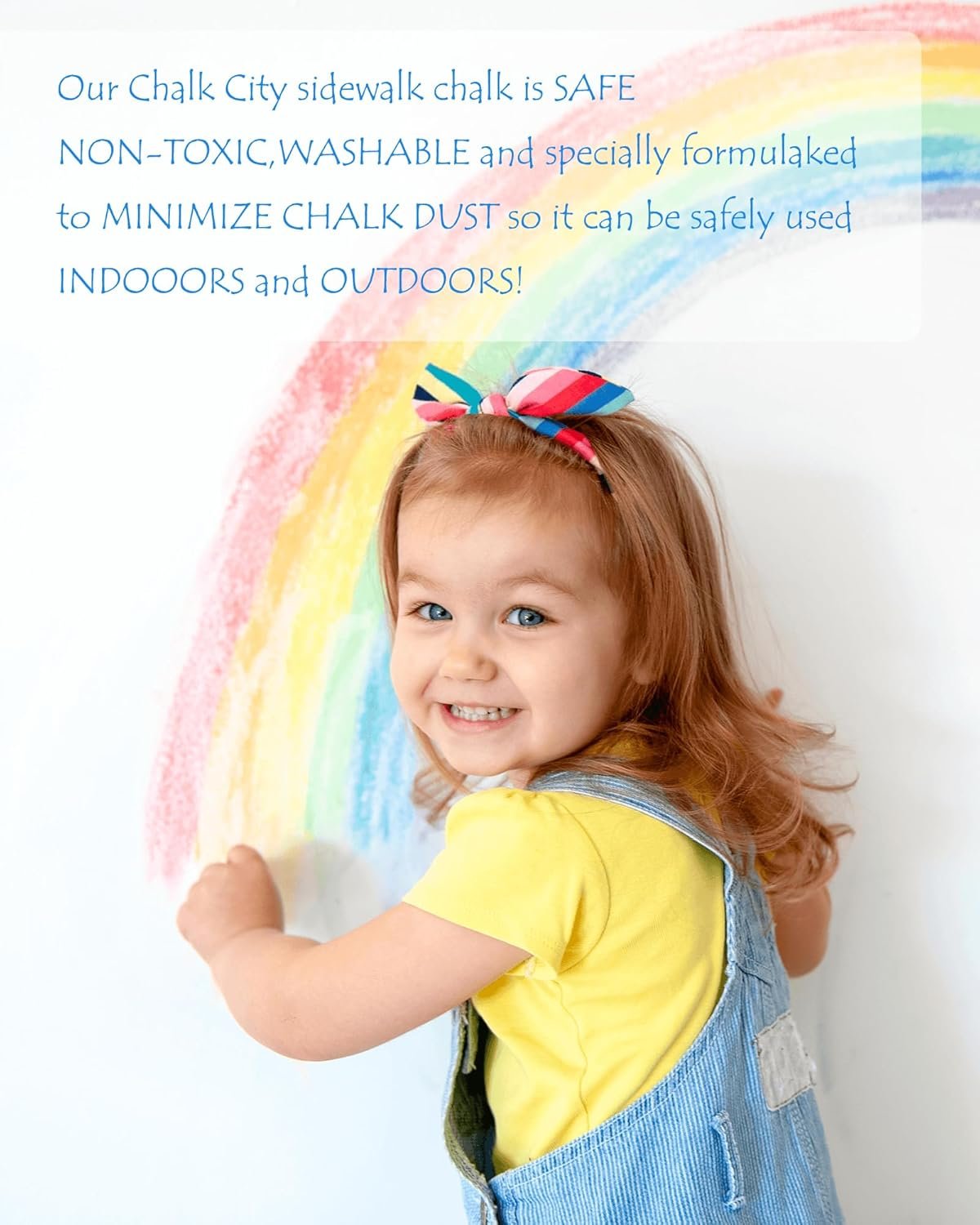 NewFamily Dustless Chalk for Kids, Colored Sidewalk Chalk With Holder,Non-Toxic Washable Toddlers Chalks Drawing Writing for Outdoor Art Play,Blackboard(12 Pcs) - Image 7