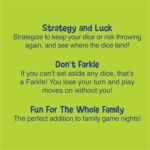 Farkle Classic Dice Games – Kids, Family Games, Travel Game, Adult Games, Board Game, Dice Cup, Dice Set, Farkle Score Sheets Included, Ages 8+ - Image 6