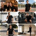 Custom Shirt, Custom Shirts Men Workout Shirts Dry Fit Moisture Wicking Short Sleeve Athletic Work T-Shirts - Image 3