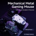 EWEADN G5 Wireless Gaming mouse, 12800 Adjustable DPI Ergonomic Mouse with 6 RGB Backlit Modes, Rapid Fire Key, 9 Programmable Macro Buttons, Rechargeable Bluetooth Mouse for PC/Mac/Laptop - Black - Image 8