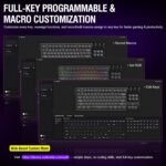 K1 Pro Macro Keyboard, Wired Only Full-Key Programmable On-Board Keypad, Custom Gaming Streaming Mechanical Keyboards with Screen & Knob, Gasket, RGB Backlit, Hot Swappable Shortcut Pad - Image 5