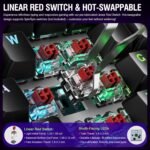 K1 Pro Macro Keyboard, Wired Only Full-Key Programmable On-Board Keypad, Custom Gaming Streaming Mechanical Keyboards with Screen & Knob, Gasket, RGB Backlit, Hot Swappable Shortcut Pad - Image 9