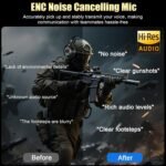 2.4GHz Wireless Gaming Headsets for PS5/PS4/Switch, 2026 RGB Noise Cancelling Headphones with Mics, 4-in-1 Connection, 7.1 Surround Sound, 40mm Drivers, Memory Foam, 45H Wireless Gaming Headphones - Image 4