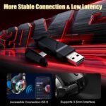 2.4GHz Wireless Gaming Headsets for PS5/PS4/Switch, 2026 RGB Noise Cancelling Headphones with Mics, 4-in-1 Connection, 7.1 Surround Sound, 40mm Drivers, Memory Foam, 45H Wireless Gaming Headphones - Image 6