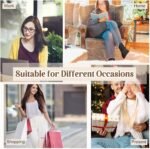 Justay 5 Pairs Slouchy Socks for Women - Slouch Long Crew Knit Boot Athletic Calf Tube Scrunch Socks - Image 8