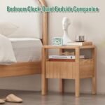 Lamisola Battery Analog Travel Alarm Clock, Small Clock for Bedroom, Desk Table Shelf Clocks for Room Office Bathroom Vanity, Aesthetic Retro Clocks for Kids Teen Seniors, Mint - Image 4