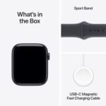 Apple Watch SE 3 [GPS + Cellular 44mm] Smartwatch with Midnight Aluminum Case with Midnight Sport Band - M/L. Fitness and Sleep Trackers, Heart Rate Monitor, Always-On Display, Water Resistant - Image 7
