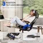 FLEXISPOT ErgoX-PRO Ergonomic Office Chair with Footrest Black – AeroWeave 5.0 Mesh Seat, 5D Lumbar, 7D Armrests, 4D Headrest, 551LBS Capacity – Office, Gaming, Home - Image 10