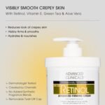 Advanced Clinicals Retinol Body Lotion & Face Moisturizer | Visible Anti Aging Skin Care Retinol Body Cream For Women & Men Targets Look Of Fine Lines, Wrinkles, & Crepe Looking Dry Skin, 16 Ounce - Image 3