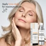 Super Vitamin C Face Serum for Mature Skin: Hydrating Brightening Formula - Vitamin C, Hyaluronic Acid, Vitamin E, Caffeine - Face Lift Serum for Wrinkles, Dark Spots - 1.7 fl. oz. - Image 7