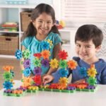Learning Resources Gears 100-Piece Deluxe Building Set -STEM Activities, Fine Motor Skills, Toddler Explorer Kit, Science and Construction, Boys and Girls Gifts - Image 3