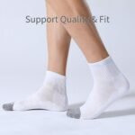 FITRELL 6 Pack Men's Athletic Ankle Socks Cushioned Sports Running Socks 7-9/9-12/12-15 - Image 7