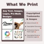 Custom T-Shirts Add Photo Logo Text for Men Women Personalized Custom Tee Shirt Create Your Own Shirt, Black/White - Image 5