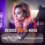 BINNUNE 2.4GHz Wireless Gaming Headset, Bluetooth 5.3 Gaming Headphones with Noise Canceling Mic, 120H Ultra-Long Battery, 50mm Drivers, Multi-Platform for PC / PS5 /PS4/ Switch/Mobile, Purple - Image 7