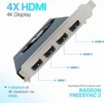 VisionTek Radeon Rx 550 4GB GDDR5 – 4K Resolution Support Graphics Card – x4 HDMI Outputs, Radeon Freesync 2, PCI Express 3.0, DirectX 12, Bus-Powered – Suitable Graphic Card for Gaming PC - Image 7