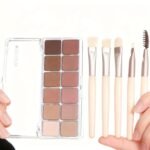 12 Color Eye Shadow Palette Matte Shimmer Eyeshadow Palette with 8 Soft Brushes Blendable Eye Shadow for Women Makeup Palette - Image 7