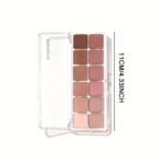 12 Color Eye Shadow Palette Matte Shimmer Eyeshadow Palette with 8 Soft Brushes Blendable Eye Shadow for Women Makeup Palette - Image 8