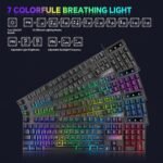 Gaming Keyboard Mouse Mousepad and Headset with mic Combo All in One USB Wired RGB Backlit Rainbow Side Button Gamer Bundle Set Compatible with PC Windows Xbox one PS4 PS5(Black) - Image 5