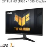 ASUS TUF Gaming 27” 1080P Monitor (VG279Q3A) – Full HD, 180Hz, 1ms, Fast IPS, Extreme Low Motion Blur Sync, FreeSync Premium, G-SYNC Compatible, Variable Overdrive, 99% sRGB, DisplayPort, HDMI - Image 3