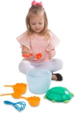 Melissa & Doug Sunny Patch Seaside Sidekicks Sand Baking Set-Beach Toy, Outdoor Play for Kids Ages 3+ - Image 4
