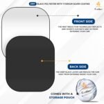 EcoNour Windshield Sun Shade 2 Piece Large Size (32.5" L x 36" W) for Truck, Foldable Truck Sunshade Blocks Heat and UV Rays, Keeps Interior Cool, Durable Automotive Interior Accessory - Image 7