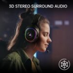 EKSA 2.4GHz Wireless Gaming Headset for PS5,PC,PS4,Switch,Mobile,Mac, Bluetooth Gaming Headphones with Microphone, RGB, 30ms Latency, 50H Battery, USB & Type-C Ultra, PC Wired Gaming Headset for Xbox - Image 5