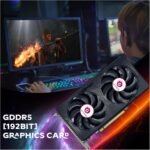 GPVHOSO GTX 1060 6GB Computer Graphics Card.GDDR5 8K 192bit HDR VR Ready, 1060 Video Cards forGaming PC, Tarjeta Gráfica Support Direct X12 PCle3.016, Dual Cooling Fans, HDMI + 2*DP Black - Image 7