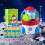 Rocket-Shaped Bubble Machine for Kids & Pets - Dual Powerful Bubble Outlets, Automatic 360° Rotation, Adjustable LED Lights & Music – Ideal for Indoor/Outdoor Birthday Parties - Image 7