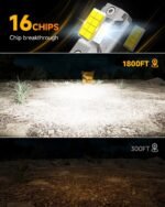 FAHREN H11 9005 Light Bulbs Combo, 110000LM 11X Super Bright H9 H8 HB3 Off-Road Use or Fog Light Bulbs, 6500k White Non-Polarity Plug and Play, Pack of 4 - Image 4