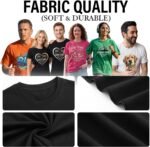 Custom T Shirts with Photo/Logo/Text - Personalized Comfort Cotton Tee for Men Women Design Your Own Shirt Front & Back Print - Image 5