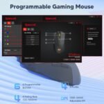Redragon Wireless Gaming Mouse, Ultra-Light 26K DPI Gaming Mouse Tri-Mode Bluetooth Mouse Ergonomic Natural Grip Build, Full Programmable Buttons, Software Supports DIY Keybinds - Image 6