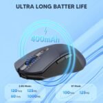 Redragon Wireless Gaming Mouse, Ultra-Light 26K DPI Gaming Mouse Tri-Mode Bluetooth Mouse Ergonomic Natural Grip Build, Full Programmable Buttons, Software Supports DIY Keybinds - Image 8