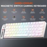 DAREU COOL60 60% Hall Effect Gaming Keyboard with Magnetic Switch, SOCD, 0.01mm Actuation Adjustable Rapid Trigger,8000 Hz Polling, Topographic PBT Keycaps, Hot-swap, RGB Backlit - Image 3
