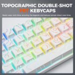 DAREU COOL60 60% Hall Effect Gaming Keyboard with Magnetic Switch, SOCD, 0.01mm Actuation Adjustable Rapid Trigger,8000 Hz Polling, Topographic PBT Keycaps, Hot-swap, RGB Backlit - Image 7