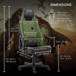 noblechairs Legend Gaming Chair – Doom: The Dark Ages Edition – Premium PU Leather, Adjustable Ergonomics, Lumbar Support, 4D Armrests – Officially Licensed Bethesda Collectible - Image 3
