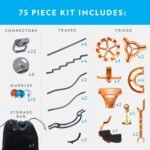 National Geographic Magnetic Marble Run - 75-Piece STEM Building Set for Kids & Adults with Magnetic Track & Trick Pieces & Marbles for Building A Marble Maze, STEM Project - Image 6