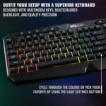 Ritz Gear RGB Gaming Accessories Kit | 4-in-1 Rainbow LED Backlight Bundle PC Combo with Multimedia Keyboard, Optical Mouse, Mouse Pad & Headset w/Adapter | for Windows 7+ Desktop, Laptop, Xbox & PS4 - Image 6