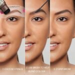 Eyebrow Stamp Stencil Kit - Eyebrow Powder with Brush Long-Lasting & Waterproof Brow Shaping Kit with 24 Reusable Thin & Thick Eyebrow Stencils for Natural Eyebrow Color, Gifts for Mom (Light Brown) - Image 7