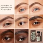 Eyebrow Stamp Stencil Kit - Eyebrow Powder with Brush Long-Lasting & Waterproof Brow Shaping Kit with 24 Reusable Thin & Thick Eyebrow Stencils for Natural Eyebrow Color, Gifts for Mom (Light Brown) - Image 8