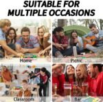 Nicecho Shut The Box Dice Game,2-4 Player Family Wooden Board Table Math Games for Adults and Kids, 8 Dices Classics Games for Classroom,Home,Party or Pub - Image 4