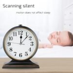 Retro 10 Inch Silent Desk Clock - Antique Decorative, Easy to Read in Office/Bedroom (Black) - Image 3