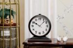 Retro 10 Inch Silent Desk Clock - Antique Decorative, Easy to Read in Office/Bedroom (Black) - Image 5