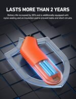 AstroAI Digital Tire Pressure Gauge 3-300PSI Calibrated to ANSI B40.7 Grade 2A (0.5%), Backlight and Flashlight, Presta Valve Adaptor Included, 4 Units, AAA Batteries, Orange - Image 4