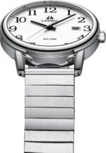 LN LENQIN Mens Watches Easy Read Analog Quartz Sport Waterproof Watch for Men with Date and 38mm Stainless Steel Expansion Band - Image 4