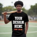 Custom T Shirts Design Your Text, Personalized T Shirts for Men Women with Front & Back Print Customized T Shirts - Image 3
